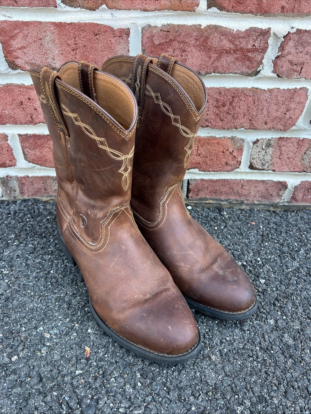 Ariat Men's Size 11EE Brown Leather Heritage Roper Western Boots